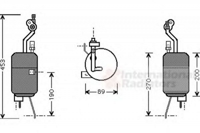 VAN WEZEL 1800d310 -  Осушитель, кондиционер